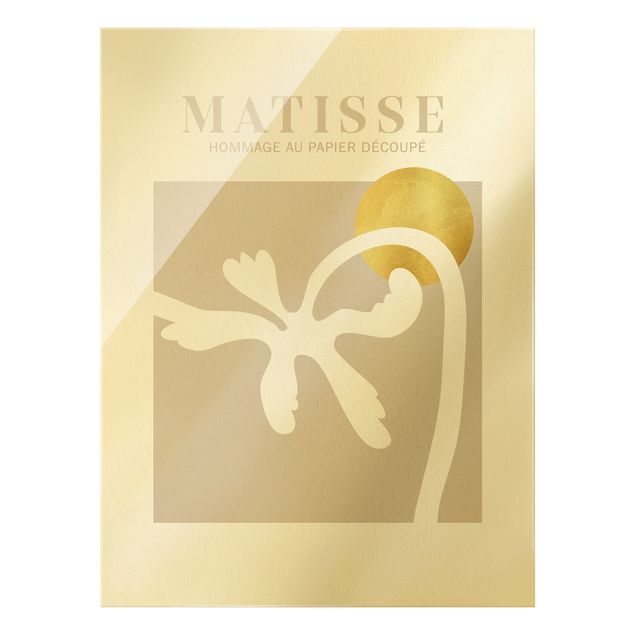 Tableros magnéticos de vidrio Matisse Interpretation - Palm Tree And Sun