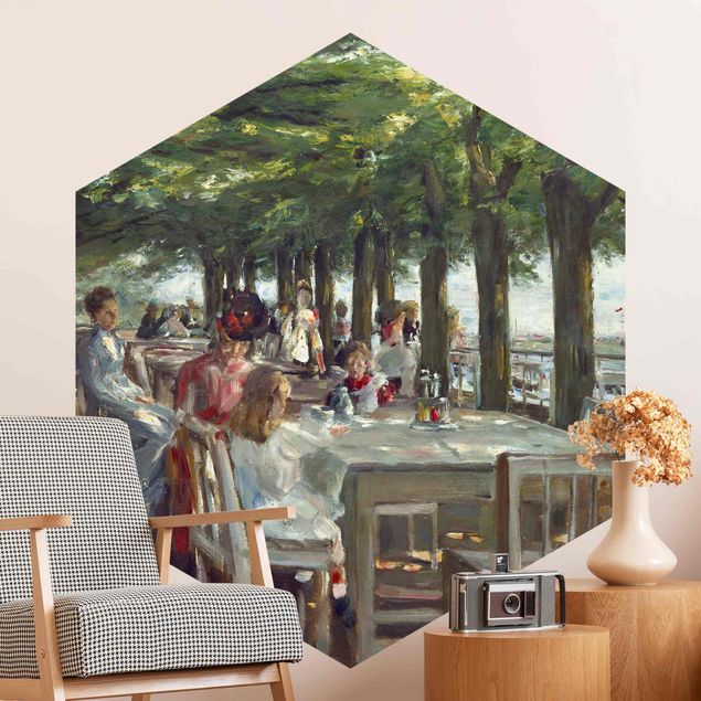 Cuadros Impresionismo Max Liebermann - The Restaurant Terrace Jacob