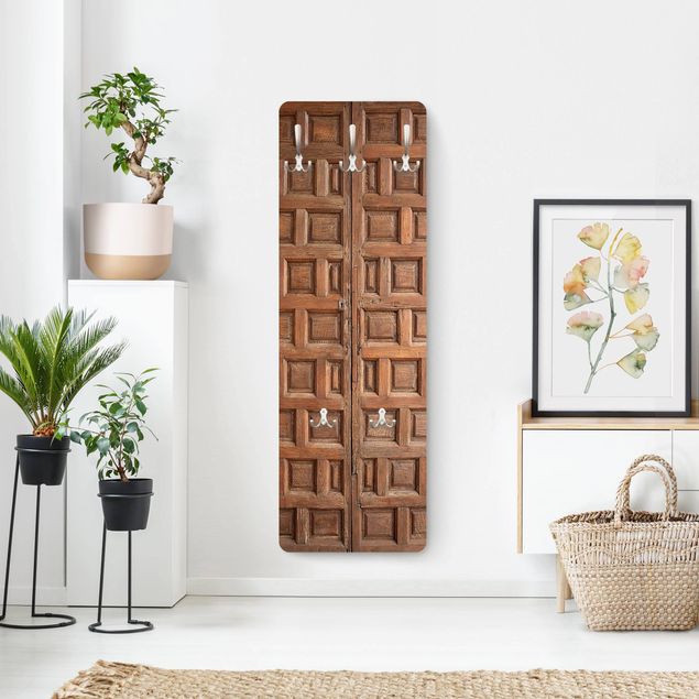 Percheros de pared marrones Mediterranean Wooden Door From Granada