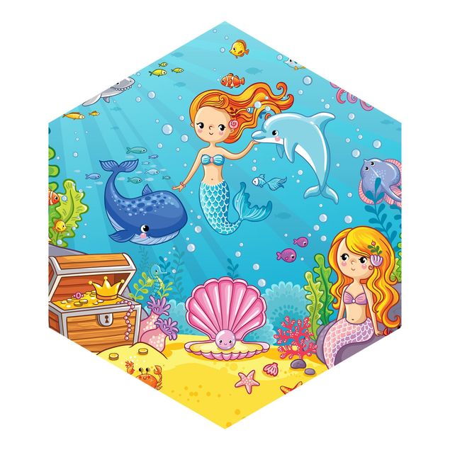 Papel de pared Mermaid Underwater World