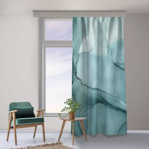 cortinas para sala modernas Mottled Blue Spruce