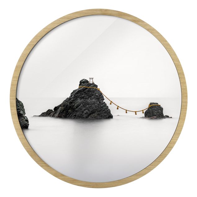 Pósters enmarcados de paisajes Meoto Iwa -  The Married Couple Rocks