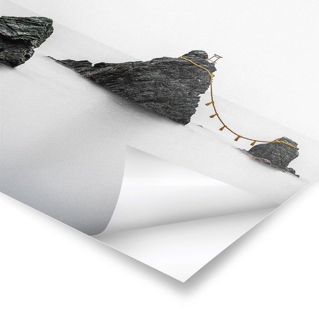 Cuadros modernos blanco y negro Meoto Iwa -  The Married Couple Rocks
