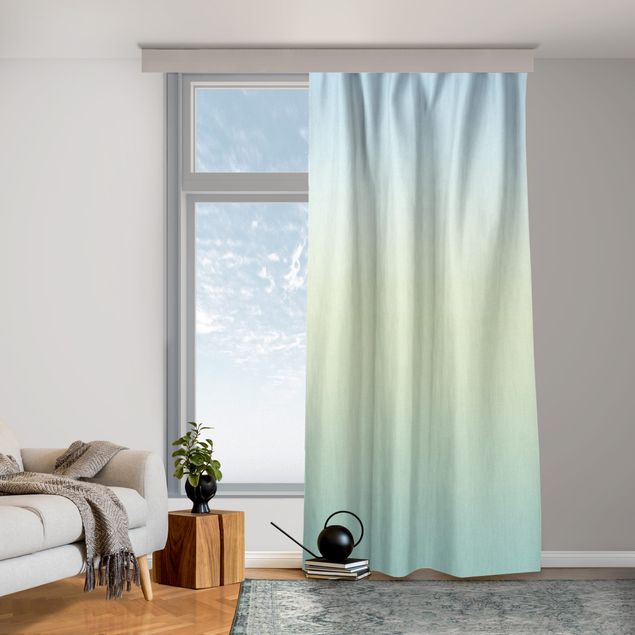 cortinas para sala modernas Mint Green Colour Gradient