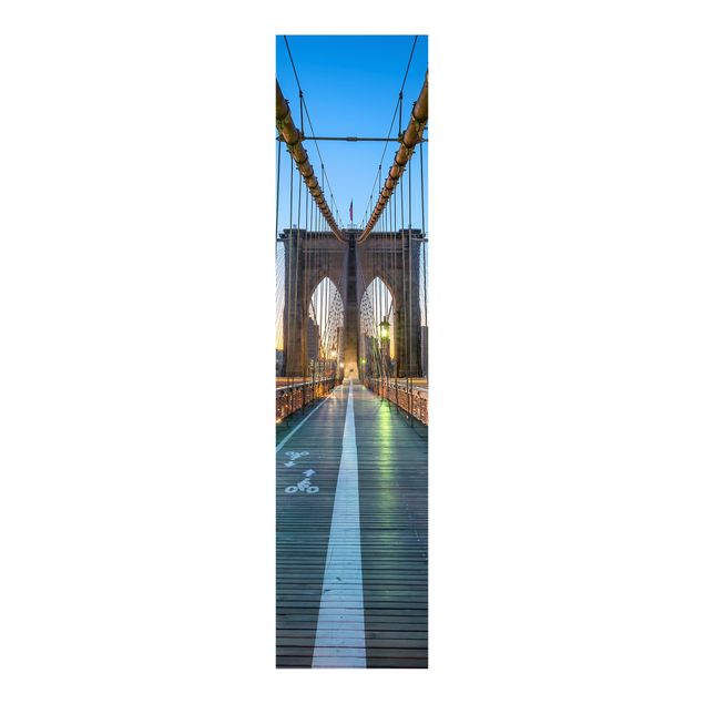 Paneles japoneses arquitectura y skyline Dawn On The Brooklyn Bridge
