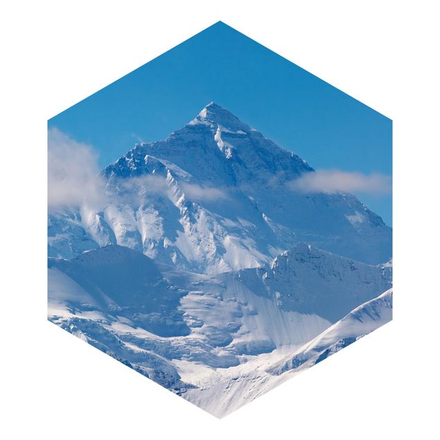 Papel pintado hexagonal Mount Everest