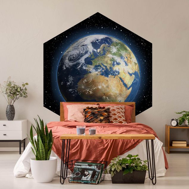 Papel pintado hexagonal My Earth