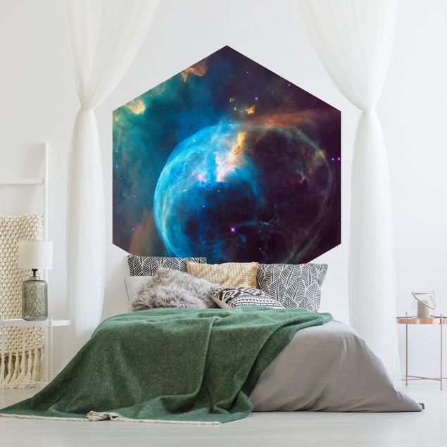 Papel pintado hexagonal NASA Picture Bubble Nebula