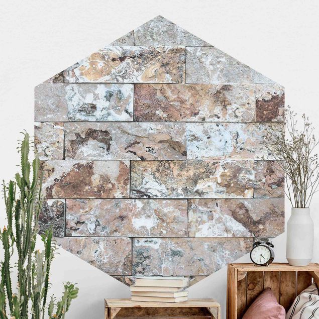 Papel pintado efecto mármol Natural Marble Stone Wall