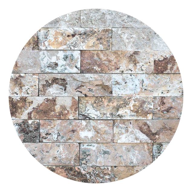 Papel pintado con patrones Natural Marble Stone Wall