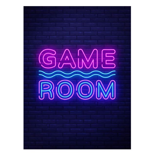 Cuadros con frases motivadoras Neon Text Game Room