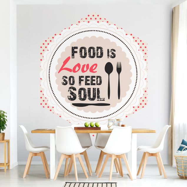 Papel pintado con patrones No.KA27 Food Is Love