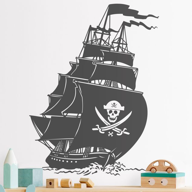 Vinilos de pared piratas No.SF506 pirate ship