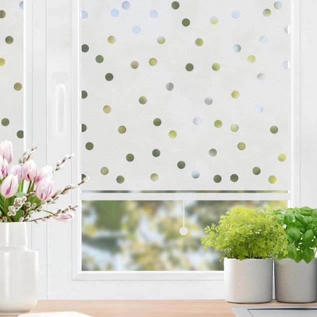 Láminas adhesivas Privacy Film No.UL474 spotted Roller Blind