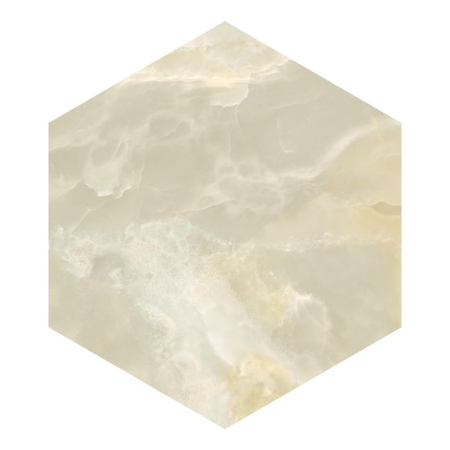 Papel pintado blanco Onyx Marble Cream