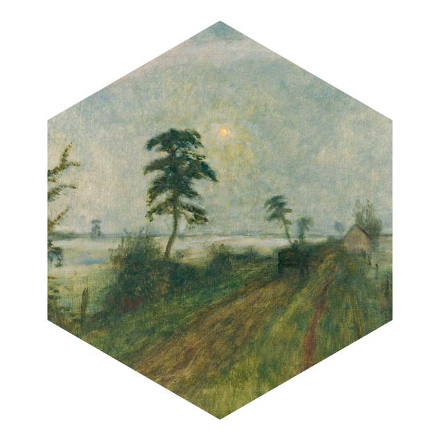 Papel pintado paisajes naturales Otto Modersohn - Evening Mood In The Moor