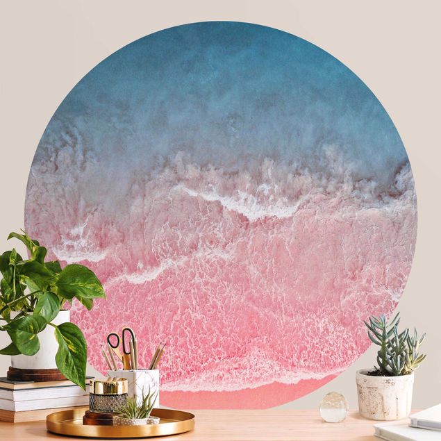 Papel pintado salón moderno Ocean In Pink
