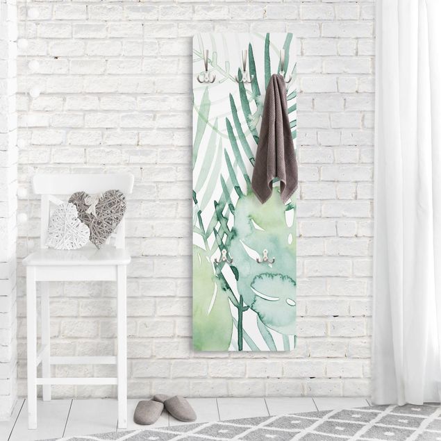 Perchero verde Palm Fronds In Watercolour I