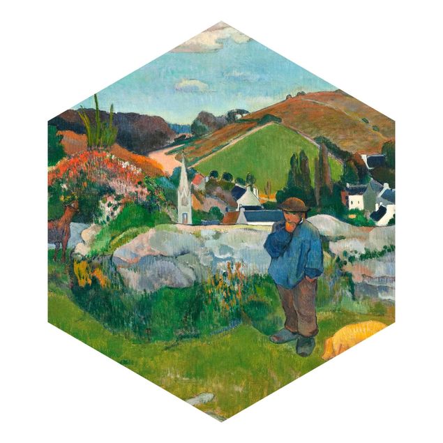 Papel pintado salón moderno Paul Gauguin - The Swineherd