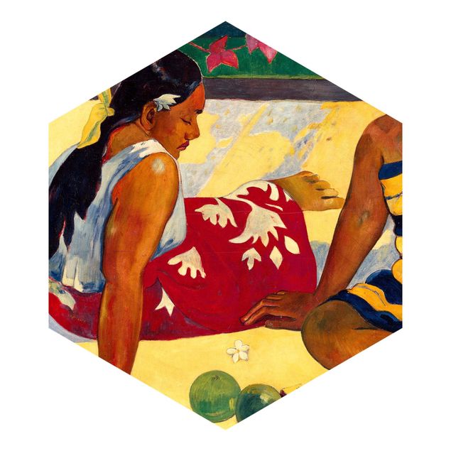 Papel pintado hexagonal Paul Gauguin - Tahitian Women