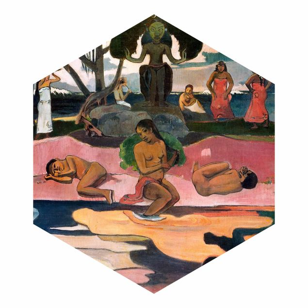 Papel pared paisaje Paul Gauguin - Day of the God