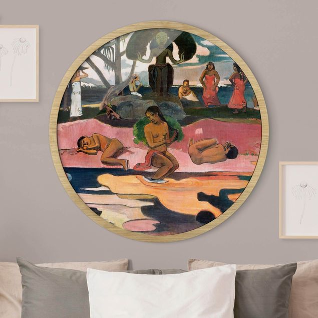 Pósters enmarcados de cuadros famosos Paul Gauguin - Day of the God