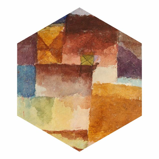 Papel pintado marrón Paul Klee - Wasteland