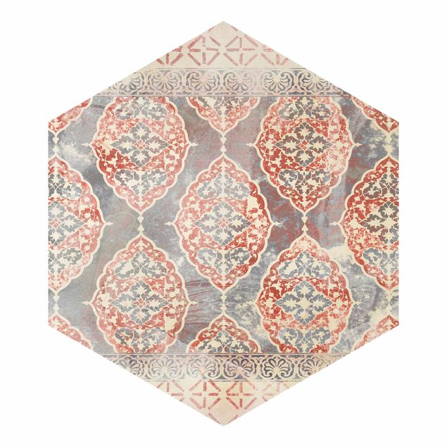 Papel de pared Persian Vintage Pattern In Indigo III