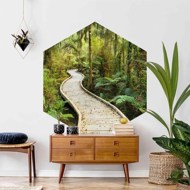 Papel pintado paisajes Path In The Jungle
