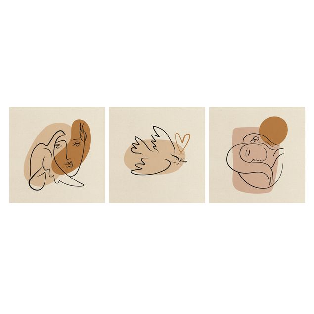 Cuadros modernos Picasso Interpretation - Daydreaming And Dove Of Peace