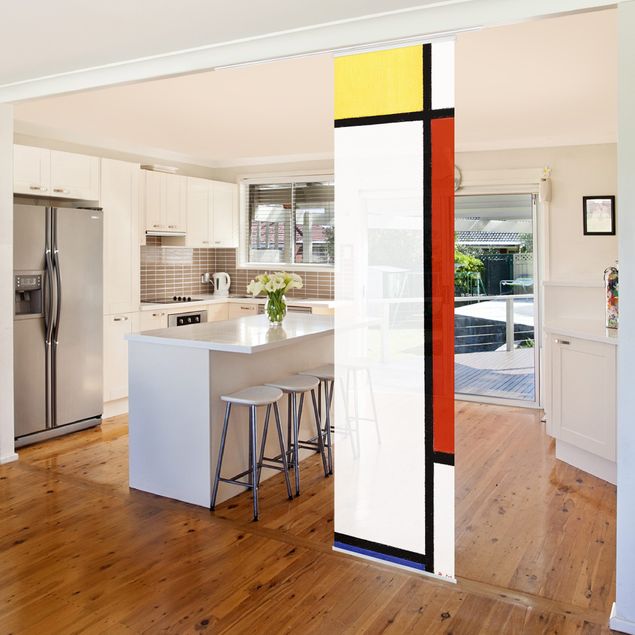 Decoración en la cocina Piet Mondrian - Composition I