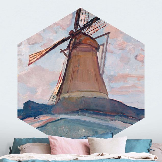 Cuadros impresionistas Piet Mondrian - Windmill
