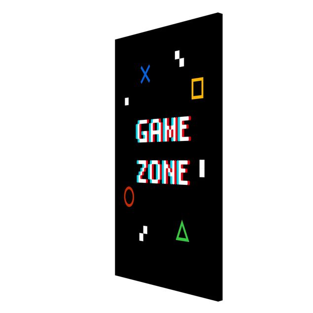Cuadros modernos y elegantes Pixel Text Game Zone