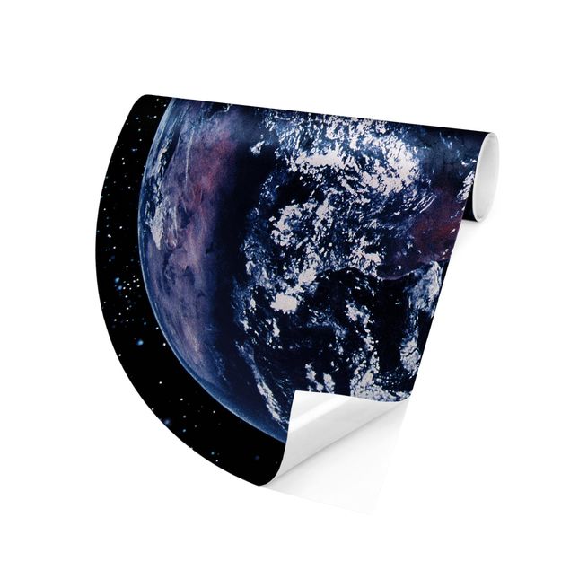 Papel pintado fondo negro Planet Earth