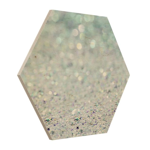 Cuadros de patrones Princess Glitter Landscape In Mint Colour