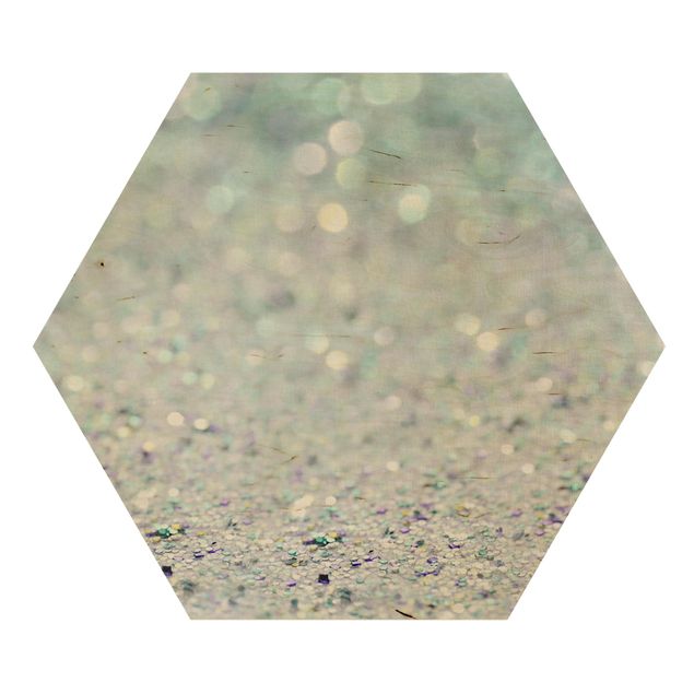 Cuadros modernos Princess Glitter Landscape In Mint Colour