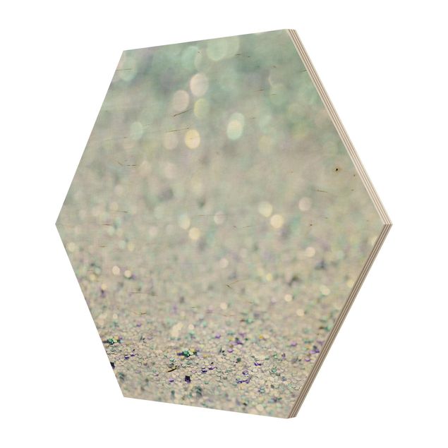 Cuadros turquesa Princess Glitter Landscape In Mint Colour