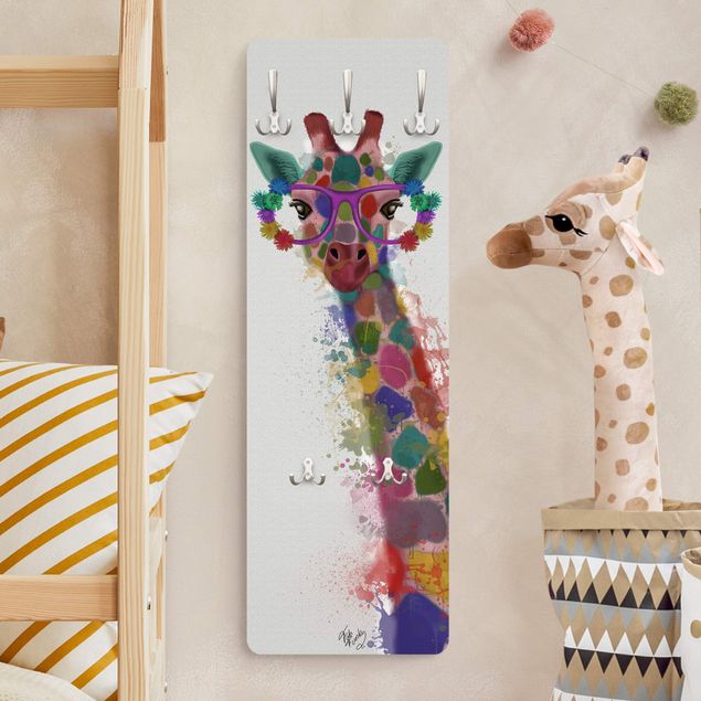 Decoración habitación infantil Rainbow Splash Giraffe