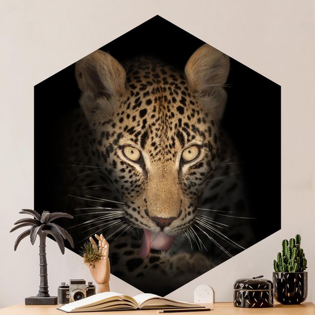 Papel pintado gatos Resting Leopard