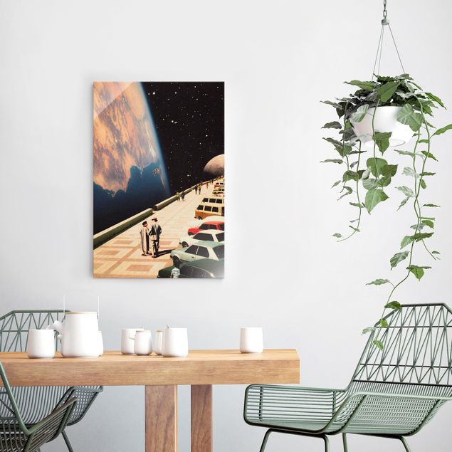 Cuadros modernos y elegantes Retro Collage - Boardwalk In Space