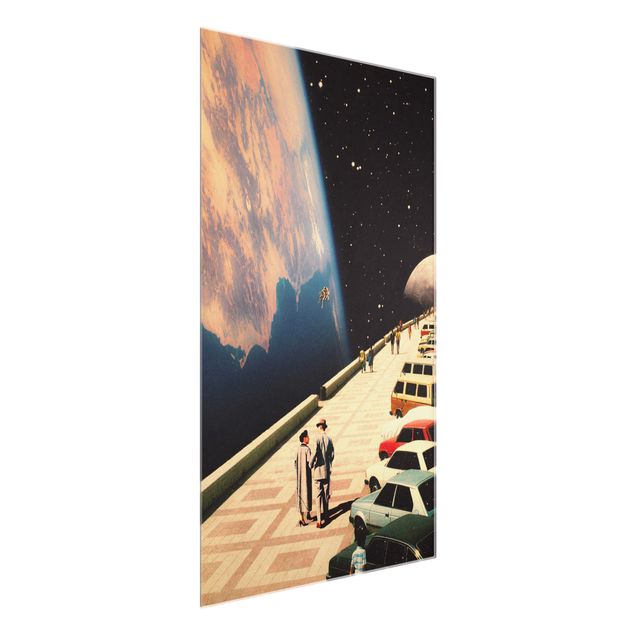 Cuadros decorativos vintage Retro Collage - Boardwalk In Space