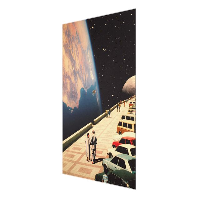 Cuadros modernos Retro Collage - Boardwalk In Space