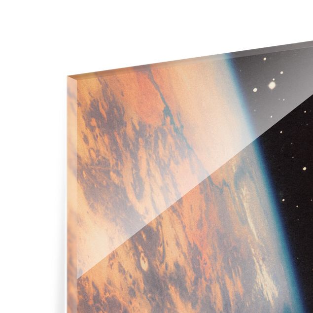 Tableros magnéticos de vidrio Retro Collage - Boardwalk In Space