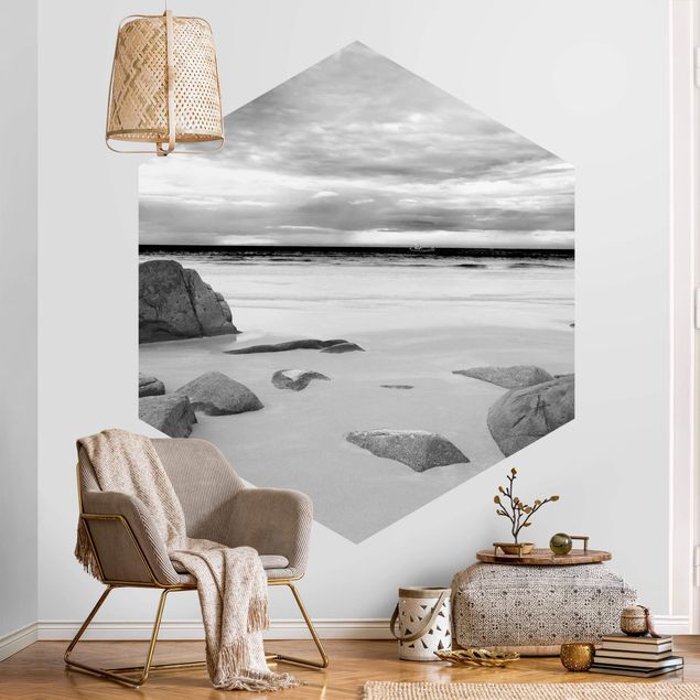 Papel pintado mar Rocky Coast