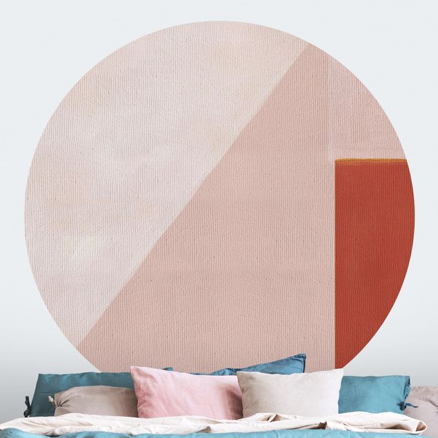 Papel pintado salón moderno Pink Geometry