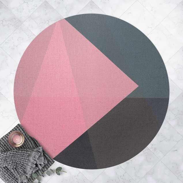 Alfombras para exterior Pink Transparency Geometry