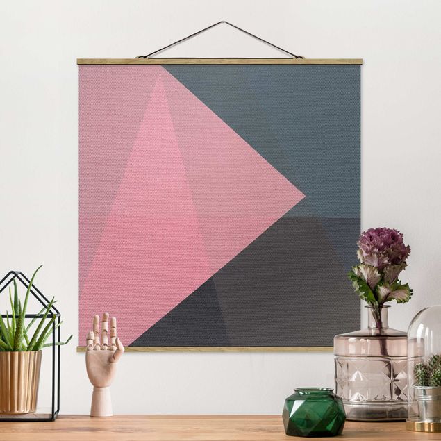 Decoración en la cocina Pink Transparency Geometry