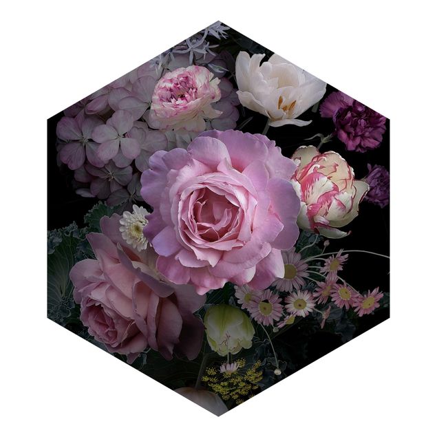 Papel pared rosa Bouquet Of Gorgeous Roses