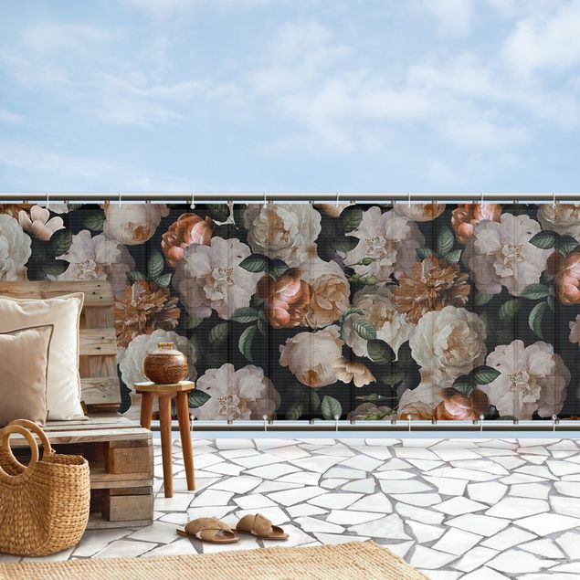 Revestimiento para balcones Red Roses With White Roses