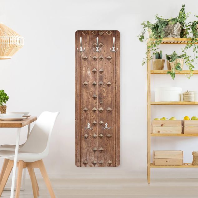 Percheros de pared efecto madera Rustic Spanish Wooden Door
